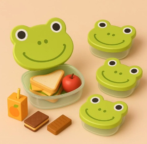 Ételtároló szett 4db békás 162270-004