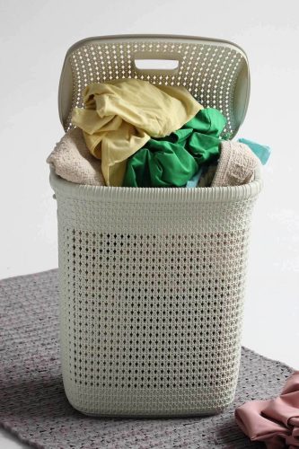 Szennyestartó kötött mintás 52L 43,9x35,7x52,9cm 8065