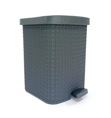 Szemetes pedálos 3db-os szett 8,0+12+22L kötött mintás 8157 AKCIÓ