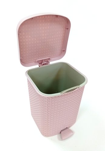 Szemetes pedálos 3db-os szett 8,0+12+22L kötött mintás 8157 AKCIÓ