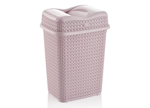 Szemetes középen billenős 10L kötött mintás 8188