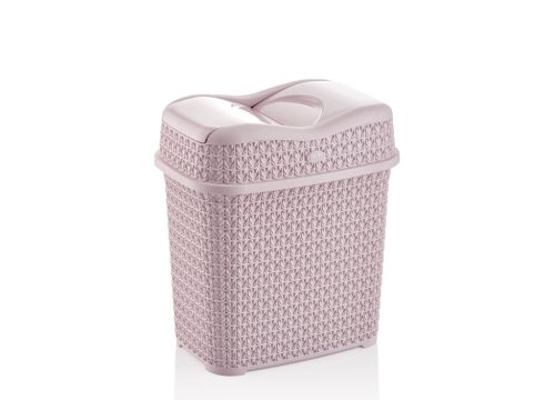 Szemetes középen billenős 16L kötött mintás 8195