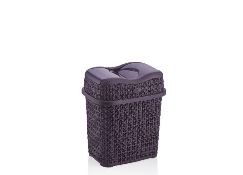 Szemetes középen billenős 16L kötött mintás 8195