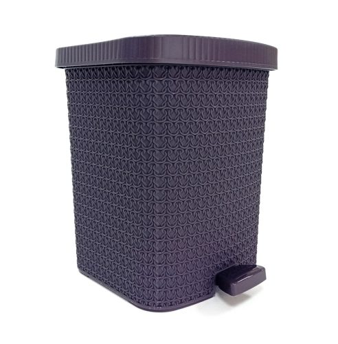 Szemetes pedálos kötött mintás 8L 8126