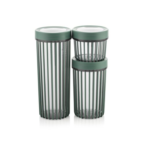 Fűszertartó kerek 3db 0,5+1,1+1,7L BNM-4313 AKCIÓ