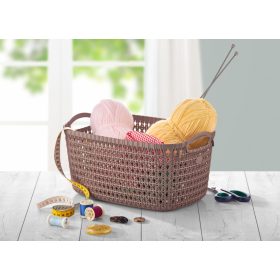 Tároló kosár kötött mintás 10L 8218