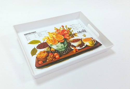 Tálca téglalap vegyes dekor 21,5x29 cm WASL-009