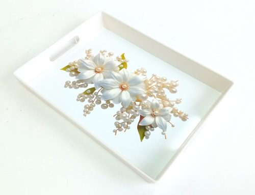 Tálca téglalap vegyes dekor Wasl-009