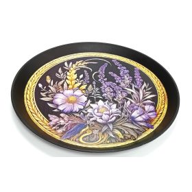 Tálca kerek vegyes dekor 46cm WASL-018