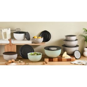   Keverőtál reszelőbetéttel fröccsenésgátlóval 4,6L WH-905