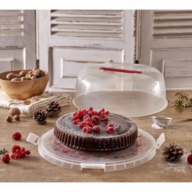Tortatartó kerek karácsonyi minta 000223