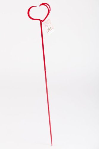 Szív alakú díszítő-támasztó pálca piros