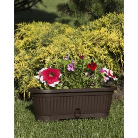Virágláda alátéttel Verbéna 1,90 l barna 300