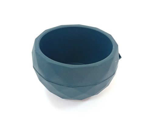 Virágedény alátéttel Allium 200 antracit