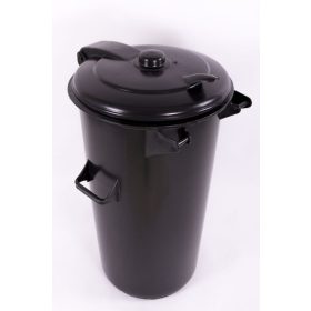 Szemetes 110L kerek fekete