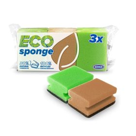 Mosogatószivacs formázott ECO 3db 7x9,5cm B019