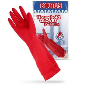 Gumikesztyű extra hosszú M méret B050