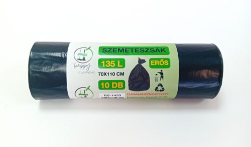 Szemeteszsák 135L 10db Happy Cleaning RS-1433