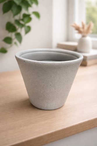 Kaspó beton hatású 33cm