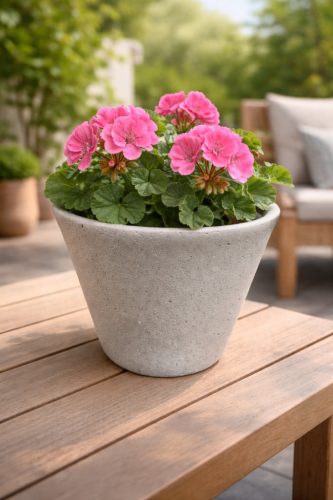 Kaspó beton hatású 33cm
