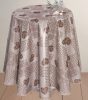 Asztalterítő viaszos vászon kerek Happy Home 138cm RS-1452