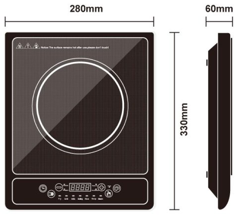 Indukciós főzőlap EIP 2000.1