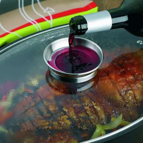 Kacsasütő üveg fedővel márvány bevonat 32cm RL-ACR32M