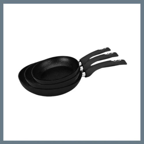 Serpenyő szett márvány bevonat szilikon fedővel 20/18/16 cm RL-FS3M