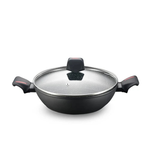 Serpenyő üveg fedővel 28cm XJ-FY280