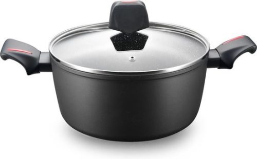 Lábas üveg fedővel márvány bevonat 20cm XL-FY200 Casserole