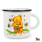   Zománcozott kávéscsésze Mackó Happy Cooking 0,25L RS-1206