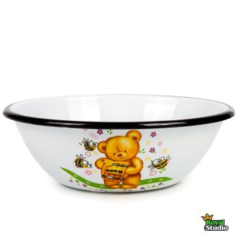 Zománcozott keverőtál Mackó Happy Cooking 0,6L RS-1211