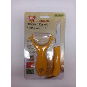 Zöldséghámozó + kés kerámia bevonat TD-6677