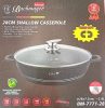 Lábas főzőedény üveg fedővel márvány bevonat 28cm BM-7771-28