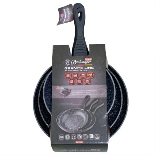 Serpenyő szett márvány bevonattal 3 részes 20/24/28cm BM-77033