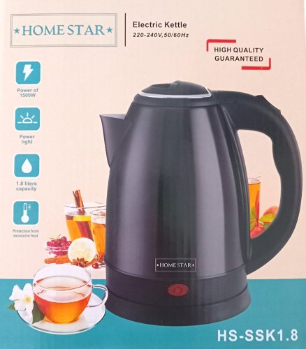 Vízforraló 1,8L fekete  SSK 1.8