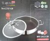 Lábas alacsony üveg fedővel 3D bevonat BM-1013-28